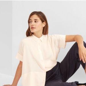 Everlane The Silk Short-Sleeve Square Shirt
